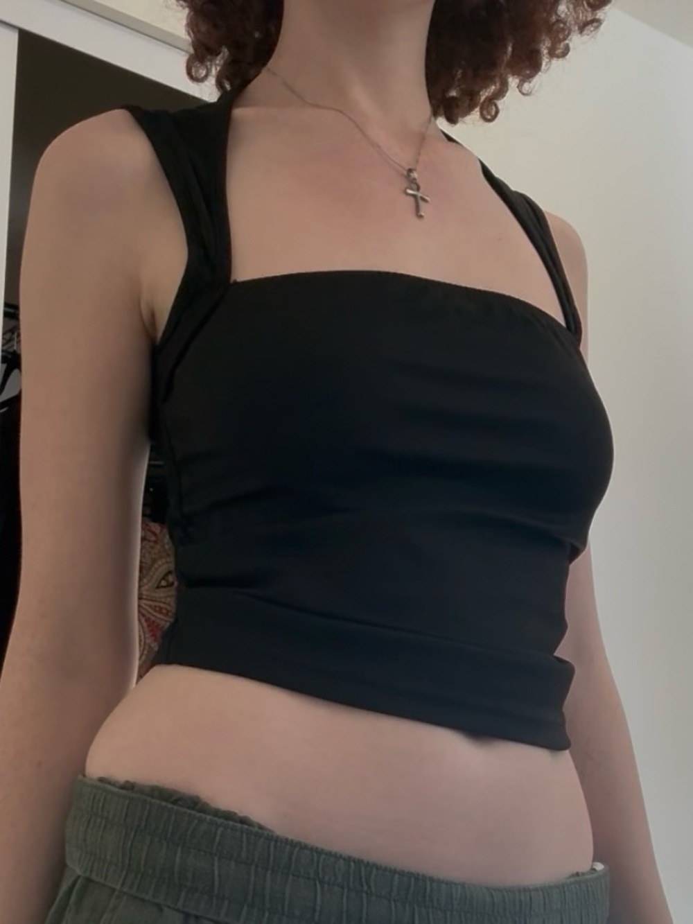 Cider Black Ruched Tank – NWOT